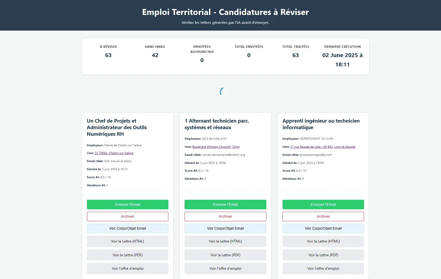 Aperçu de l&#x27;interface de révision web