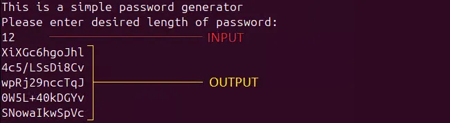 Screenshot - Générateur MDP OpenSSL